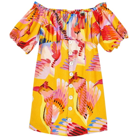 Farm Rio Neon Macaws Mini Dress - Picture 7 of 10